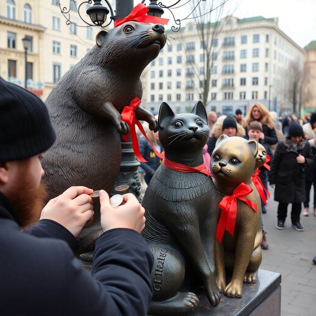 Необычные обряды сибирских городов: суслики в парче, чугунные коты и ворота