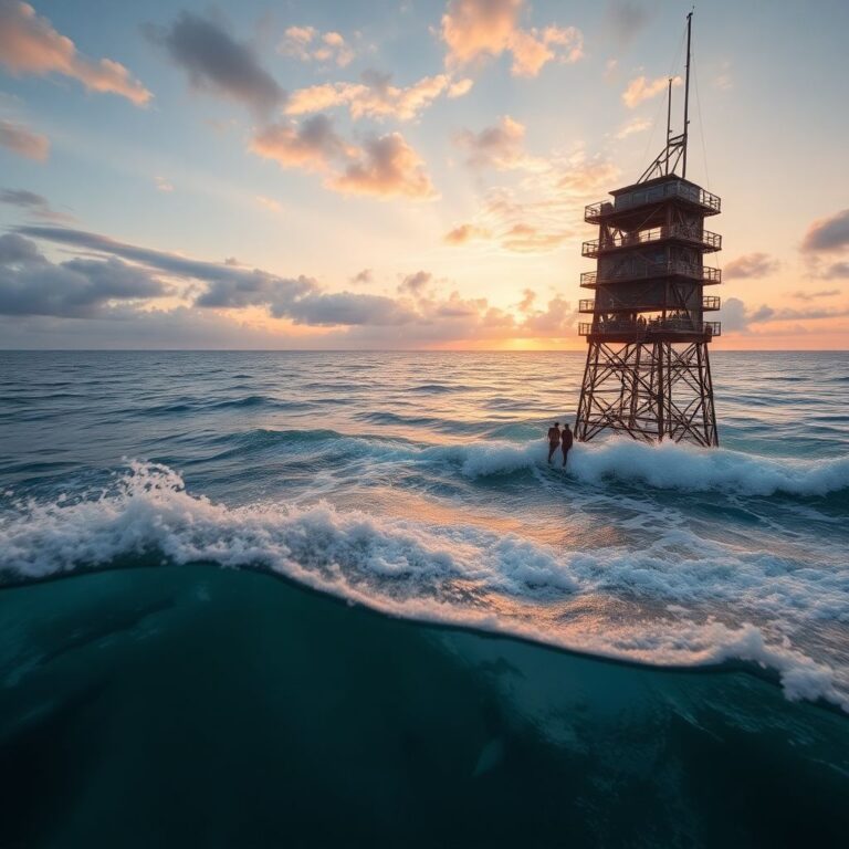 Frying pan tower: самый опасный отель мира и экстремальный отдых над акулами